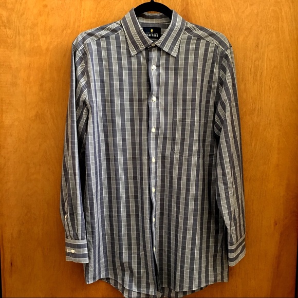 2 Stafford Easy-care Broadcloth Fitted 15.5/32-33 - Picture 6 of 7